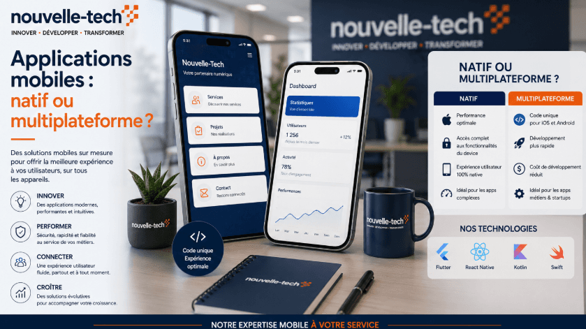 Développement d'applications mobiles Nouvelle-Tech